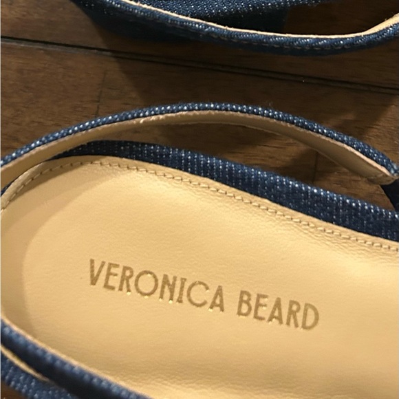 Veronica Beard Half d’Orsay Slingback Pumps Mountain Blue Black 375.00 Size 7.5 - Picture 7 of 10